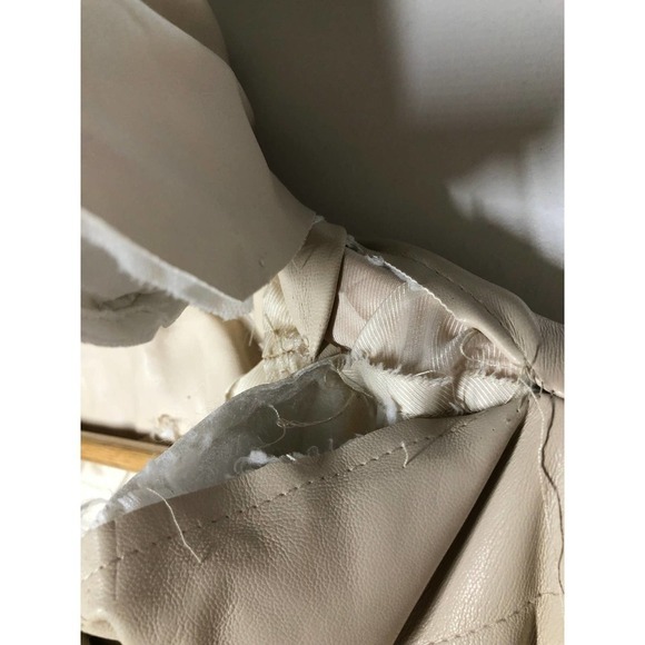 Something Navy Faux Leather Coat Puffer XL - Picture 9 of 13